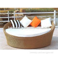 Round Rattan Bed Outdoor Sun Lounge